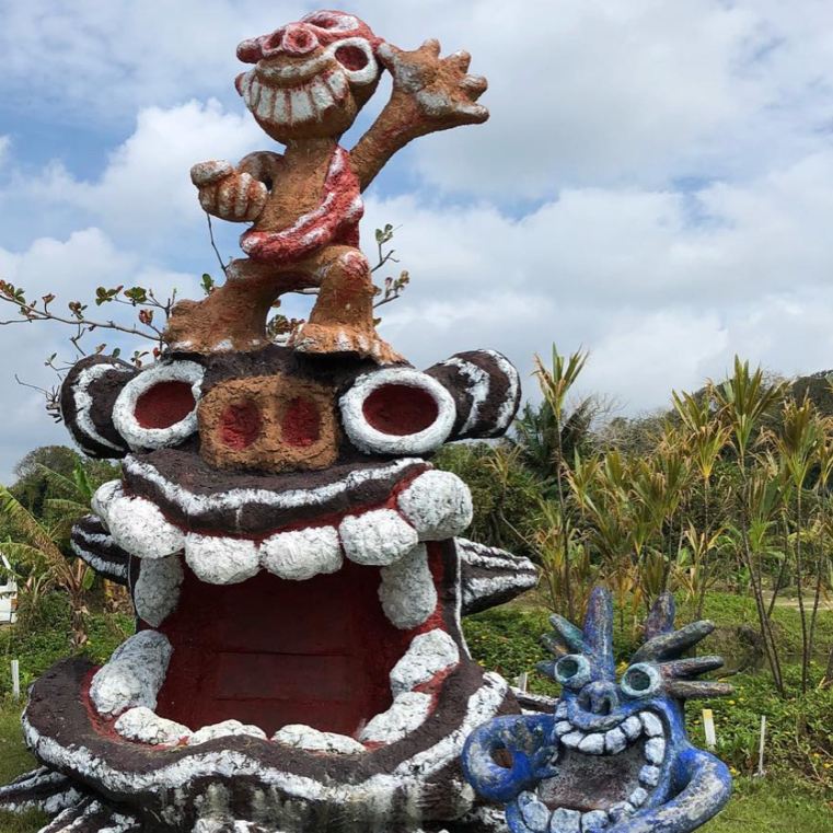 Okinawa/Ishigaki Island] A giant Shisa appears at 