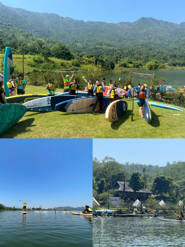 Fun Stand-up Paddling at Lake Co Dung🇻🇳 Hanoi 