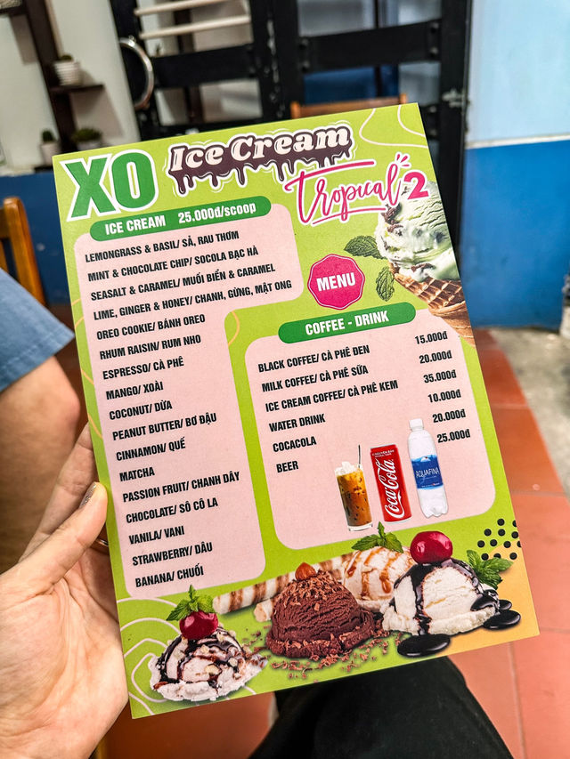 Probably the best homemade ice cream in Hoi An