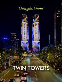 ตึกสูงทรงคู่🗼🗼จอ LED รอบตึกที่สวยและอลังการ