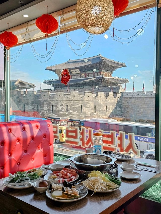 수원 장안문뷰가 이색적인 맛집 산청자매훠궈 수원북문점