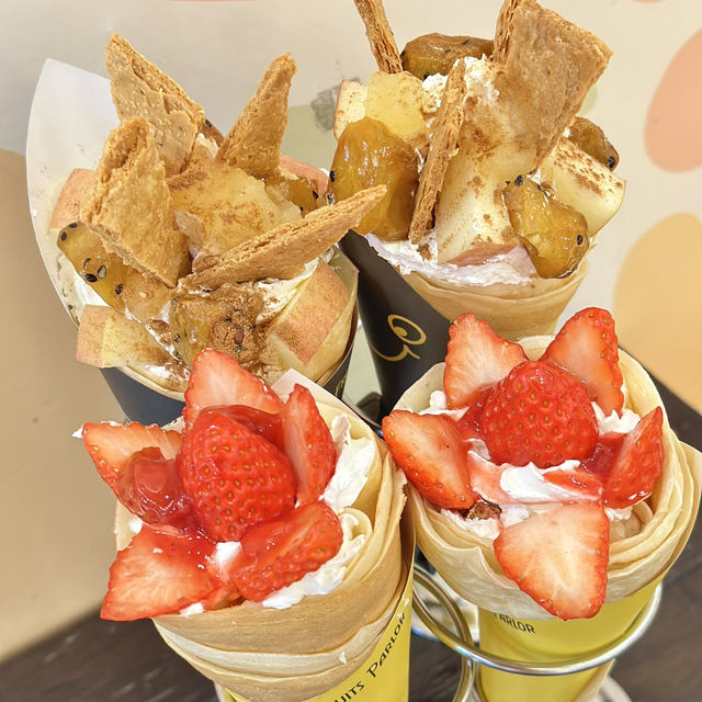 【名古屋観光】フルーツクレープでかわいいと美味しいを楽しもう🍓🍼