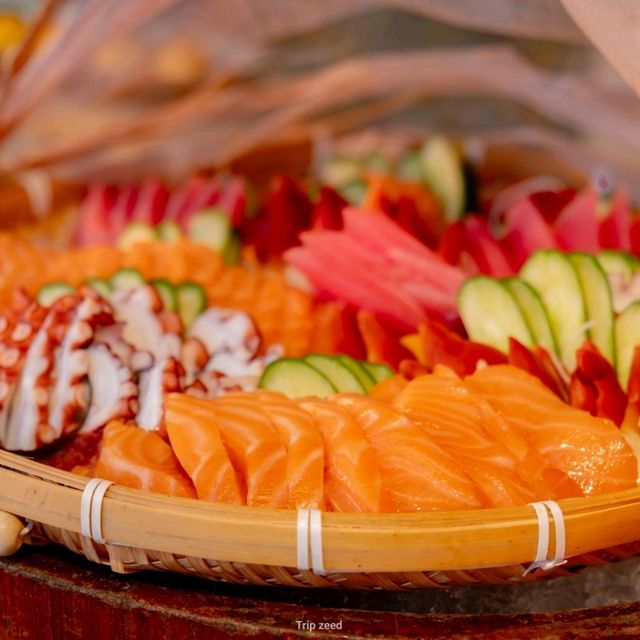 seafood buffet ริมทะเล ชมวิวพระอาทิตย์ตก