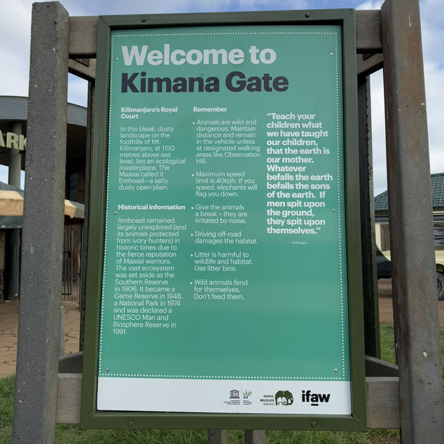 Amboseli National Park Kimana Gate 🇰🇪