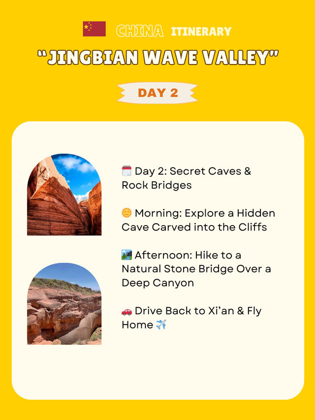 Jingbian Wave Valley itinerary 