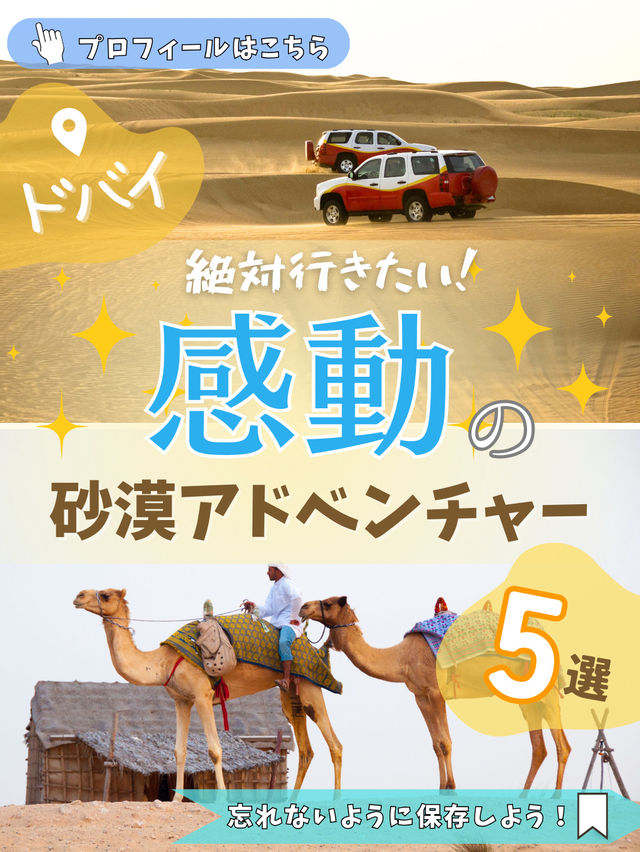 ＼ドバイの砂漠アクティビティ5選／