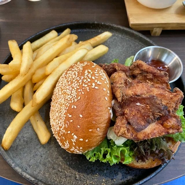 pricey spot with decent food