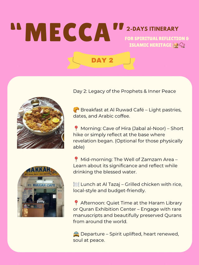 Mecca itinerary 