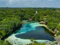 What do you see in the lagoon?