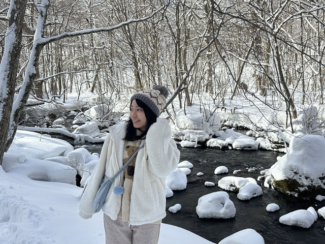 《❄️☃️ 雪之華》走進雪地童話—奧入瀨溪流❄️ #雪地 #冰雪世界