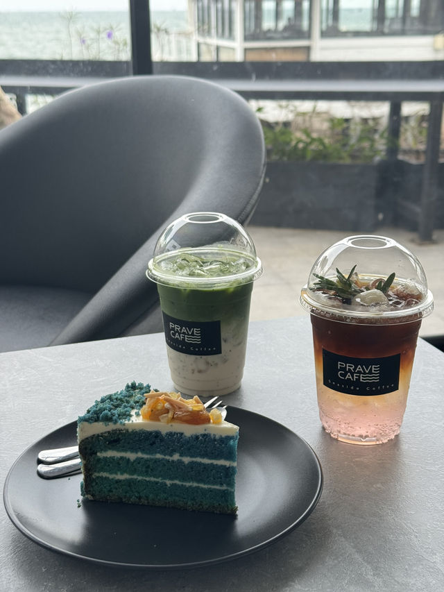PRAVE CAFE ร้านกาแฟบรรยากาศชิล ติดทะเล🌊