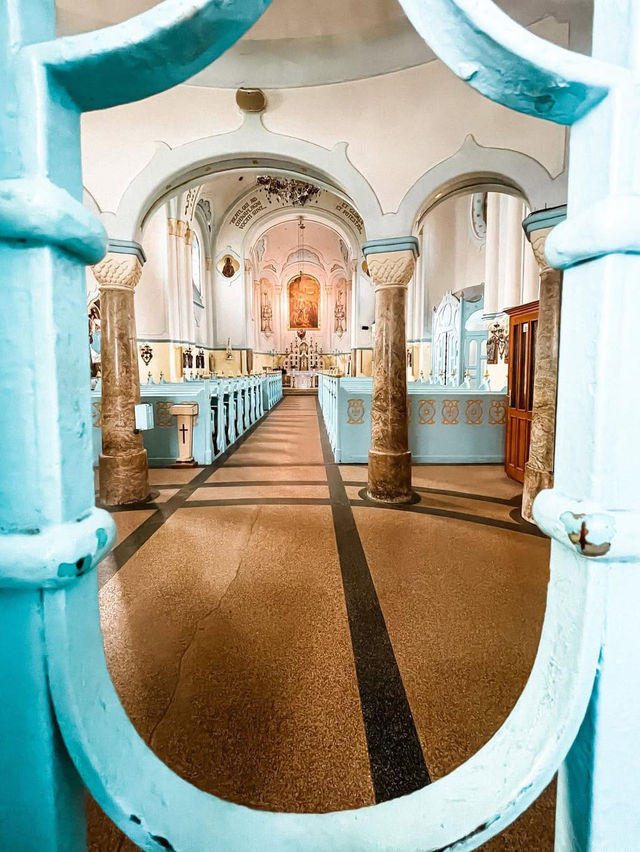 Admiring the Beauty of the Church of St Elizabeth