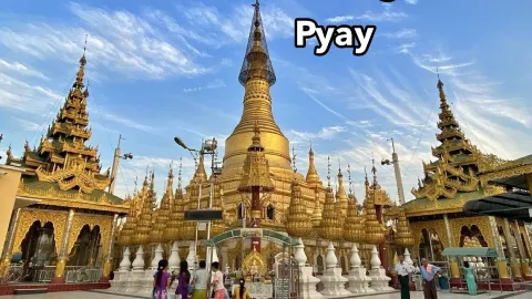 #รับส่วนลดไม่พึ่งดวง พระเจดีย์ชเวสันดอว์ พระเจดีย์โบราณใจกลา — traveler post in แปร