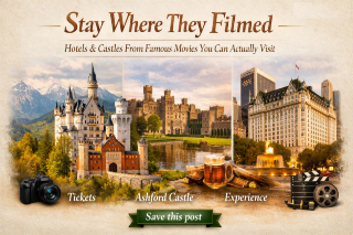 🏨 STAY WHERE THEY FILMED — Hotels & Castles From Famous Movies You Can Actually Visit 🎬✨