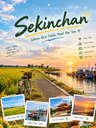 Sekinchan: Where Rice Fields Meet the Sea 🌾🌊🇲🇾