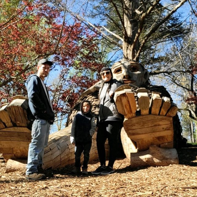 A family of forest giants designed in harmony with nature to illustrate the scale of wonder