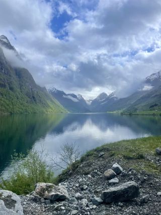 Hiking to Briksdal Glacier