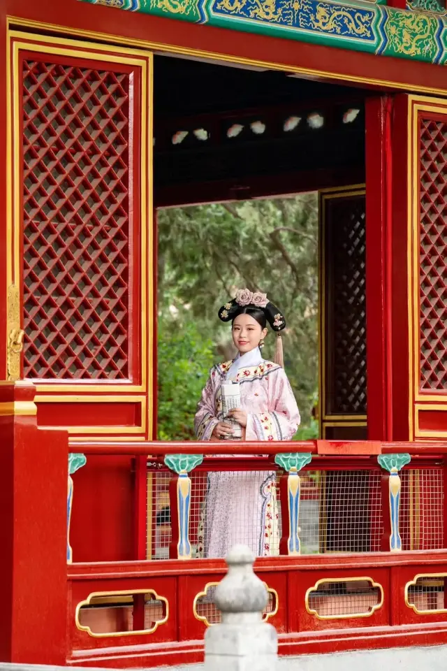 Forbidden City Portrait｜Step by Step Shocking Liu Shishi Ruoxi Same Style Qing Palace Photo