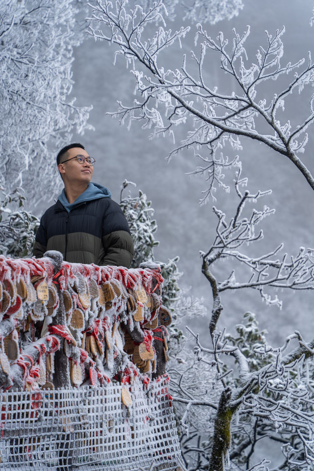 南方小土豆，被武功山雪景美翻