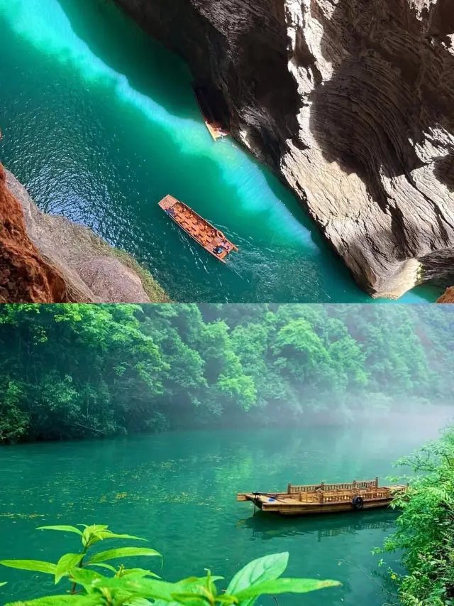 The scenery of Pingshan Grand Canyon seems to come straight out of a painting
