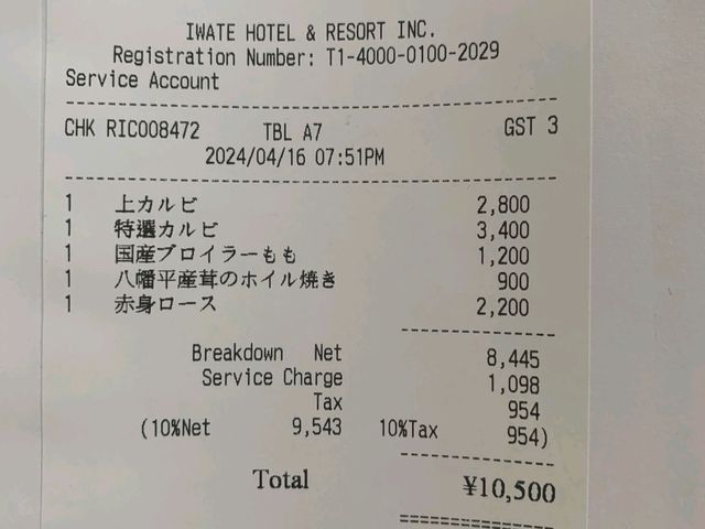 安比高原皇冠假日酒店李朝苑燒肉餐廳