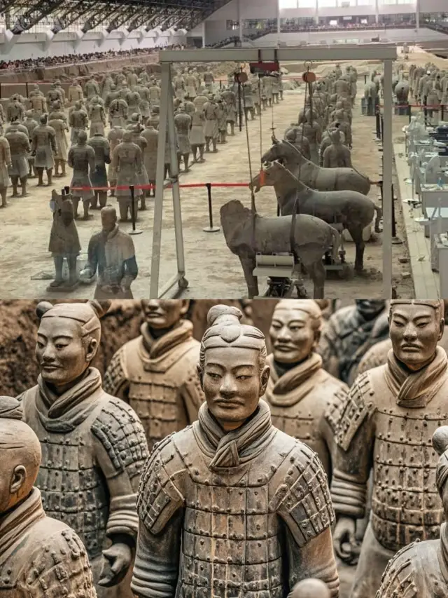 西安兵馬俑！秦始皇統一中國是真正的民族英雄！。