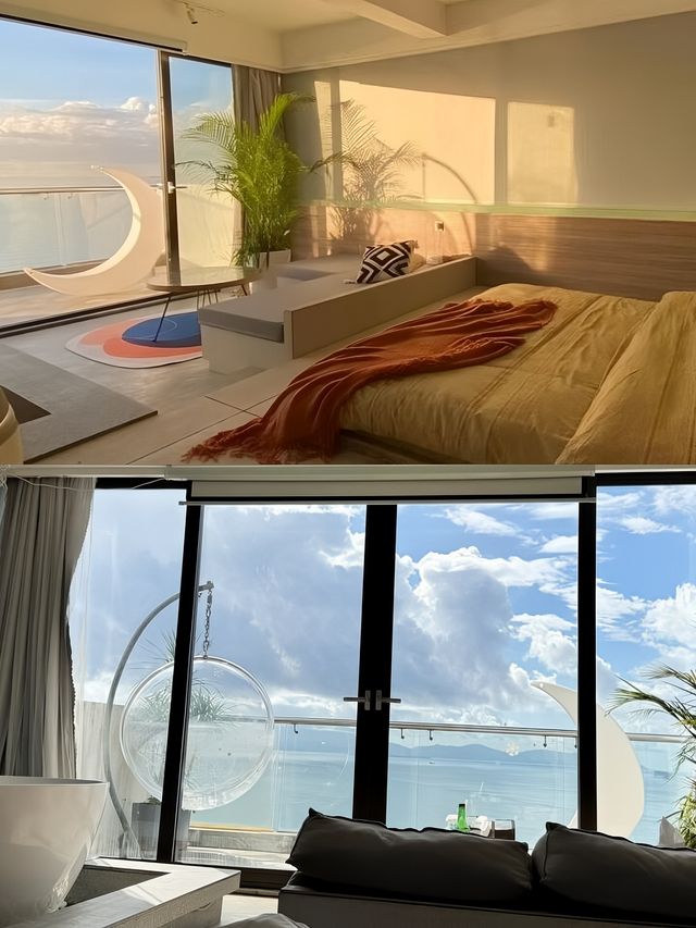 在深圳！躺著看海！晴天去真的好美。