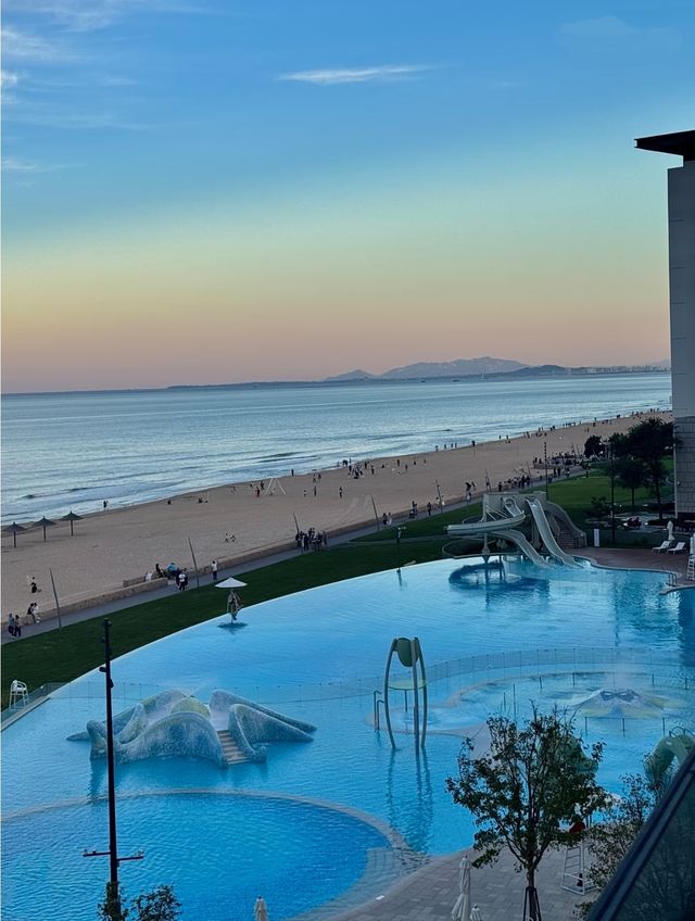 一線海景露台泡池親子友好，阿那亞躺平式親子酒店