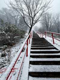 嵩山雪景，美如仙境