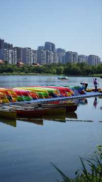 成都市區內的絕美湖景公園|錦城湖遊玩攻略  還在愁週末沒地方去嗎?錦城湖真的太香了!晴天來這裡划船,