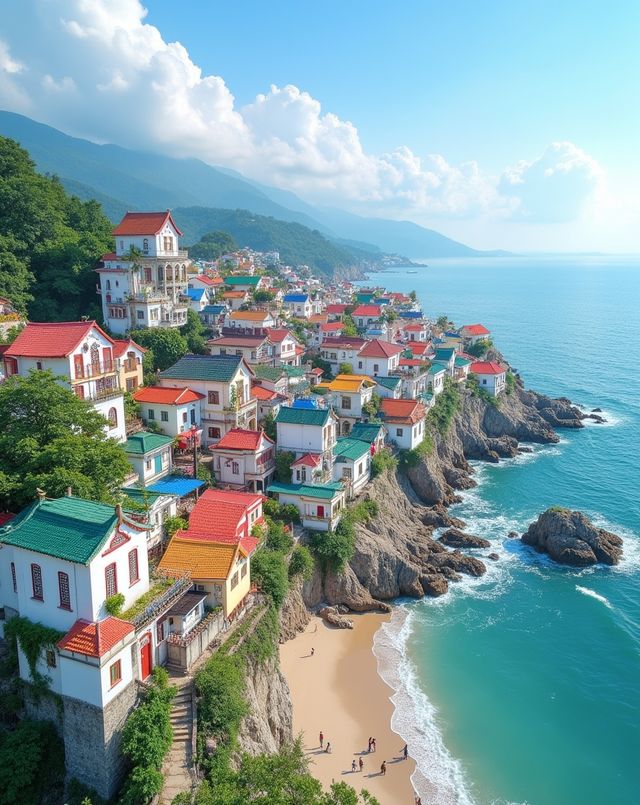 七彩漁村童話世界｜中國的“五漁村”、“彩虹村”｜“彩色王國”