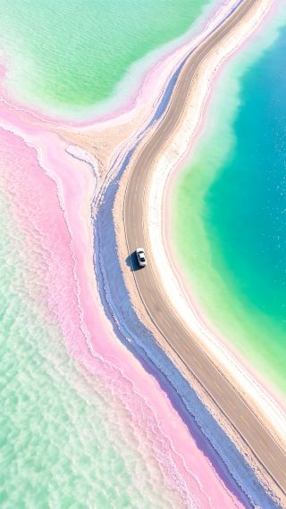 Drive with your loved one along the Salt Lake Sky Road and discover a pastel-colored secret paradise on earth