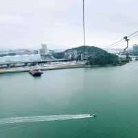 昂坪360的纜車，由高空打開，香港大嶼山！