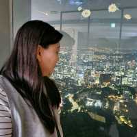 Seoul tower with locks of love