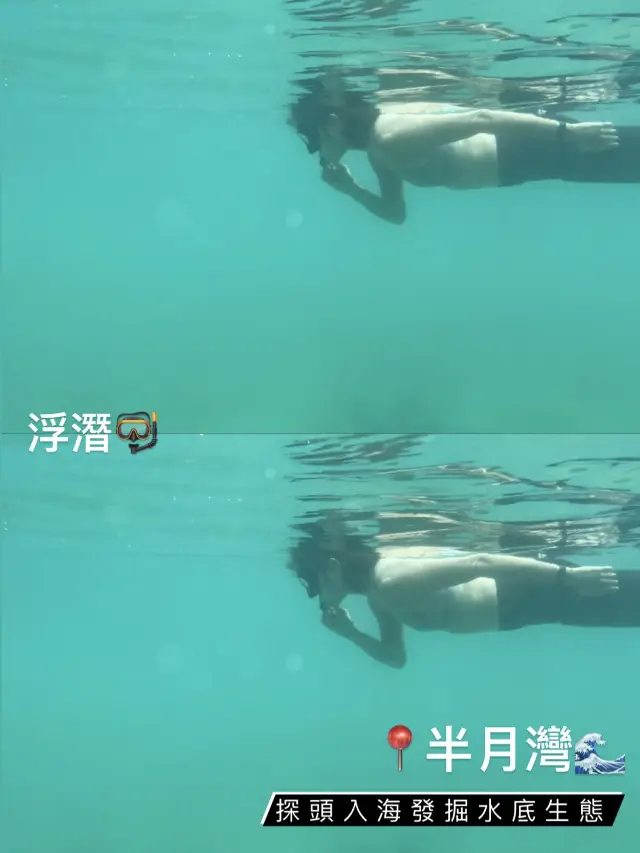 西貢出海記🌊｜半月灣浮潛好去處🤿