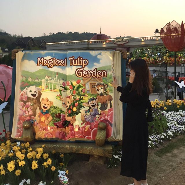 용인 봄마다 꽃 축제가 열리는 환상의 나라 에버랜드🎢🌷 [용인_에버랜드]