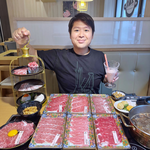 勁高質👍黑樺牛🐮牧場直送🇯🇵A5和牛火鍋🍲放題