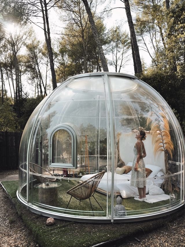 沉睡在南法森林的泡泡中🫧 位於馬賽的Attrap'Rêves Bubble Hotel