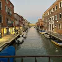 Glass Making and Sunset in Murano, Venice