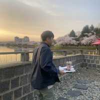 경주 보문호 벚꽃놀이 추천 카페 아덴