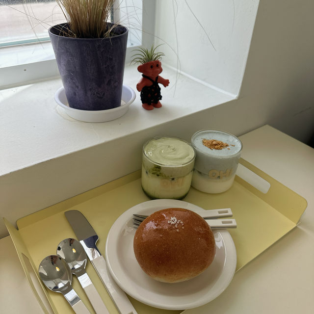 江陵火車站附近嘅可愛風cafe OHI cafe!