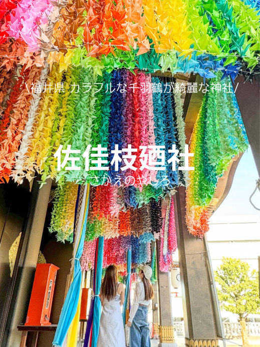 福井県】カラフルな千羽鶴と可愛い恐竜御朱印の神社⛩ | Trip.com 福井