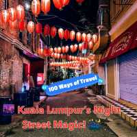 🌆 Kuala Lumpur’s Night Street Magic! 🌃