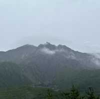 大雨霧霾中的鹿兒島櫻島火山🌋😅