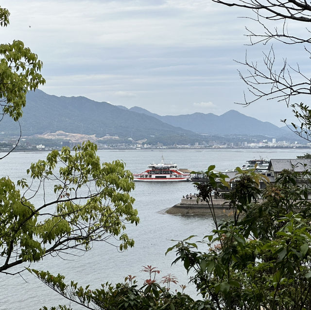 Famous O-Torii Gate in the middle of sea