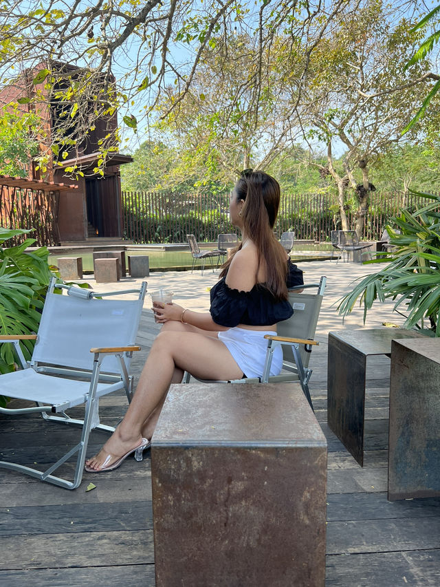 คาเฟ่ลับกลางป่าSOP Cafe #โพธาราม 🌿🥤🌊🧉 