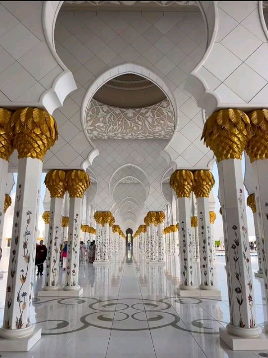 An awesome visit to this beautiful mosque sheikh zayed 💜