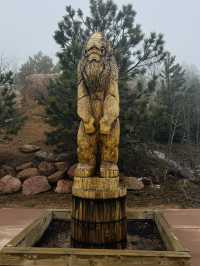 Check out this Big Foot Statue!