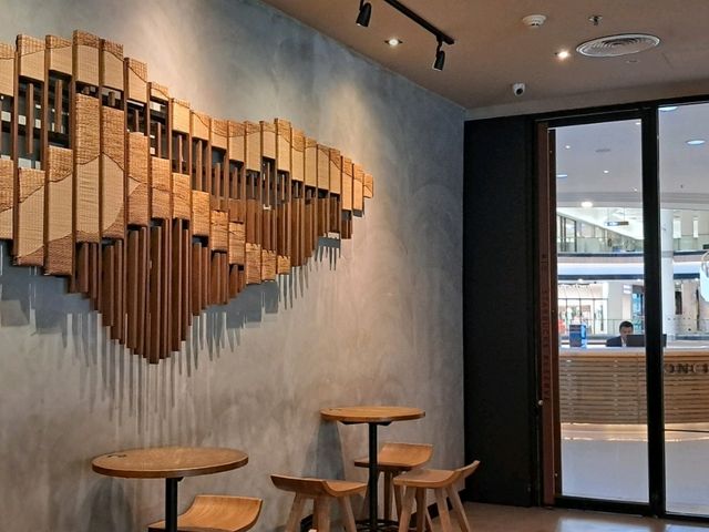 Great coffee with a stunning view at Starbucks 