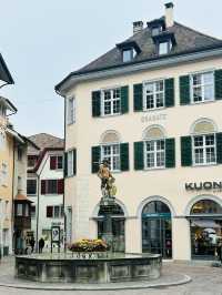 Cute town "Schaffhausen" in Swiss